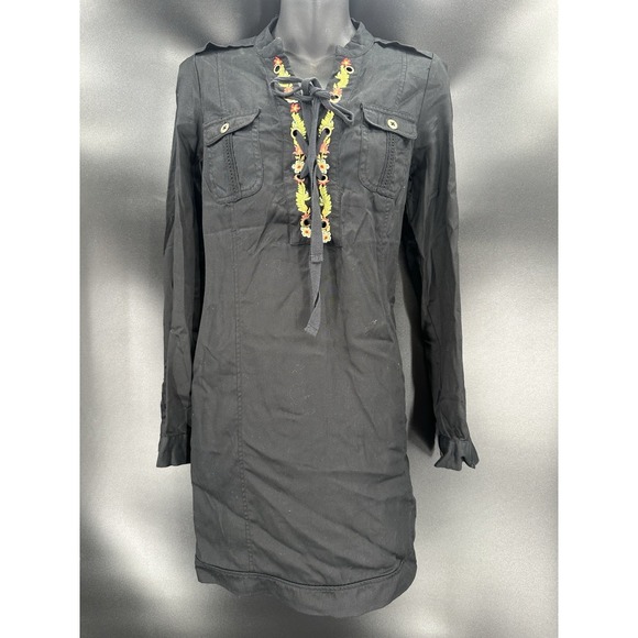 Anthropologie Dresses & Skirts - Anthropologie Holding Horses Embroidered Imogen Roll Up Sleeve Shirtdress Size 4